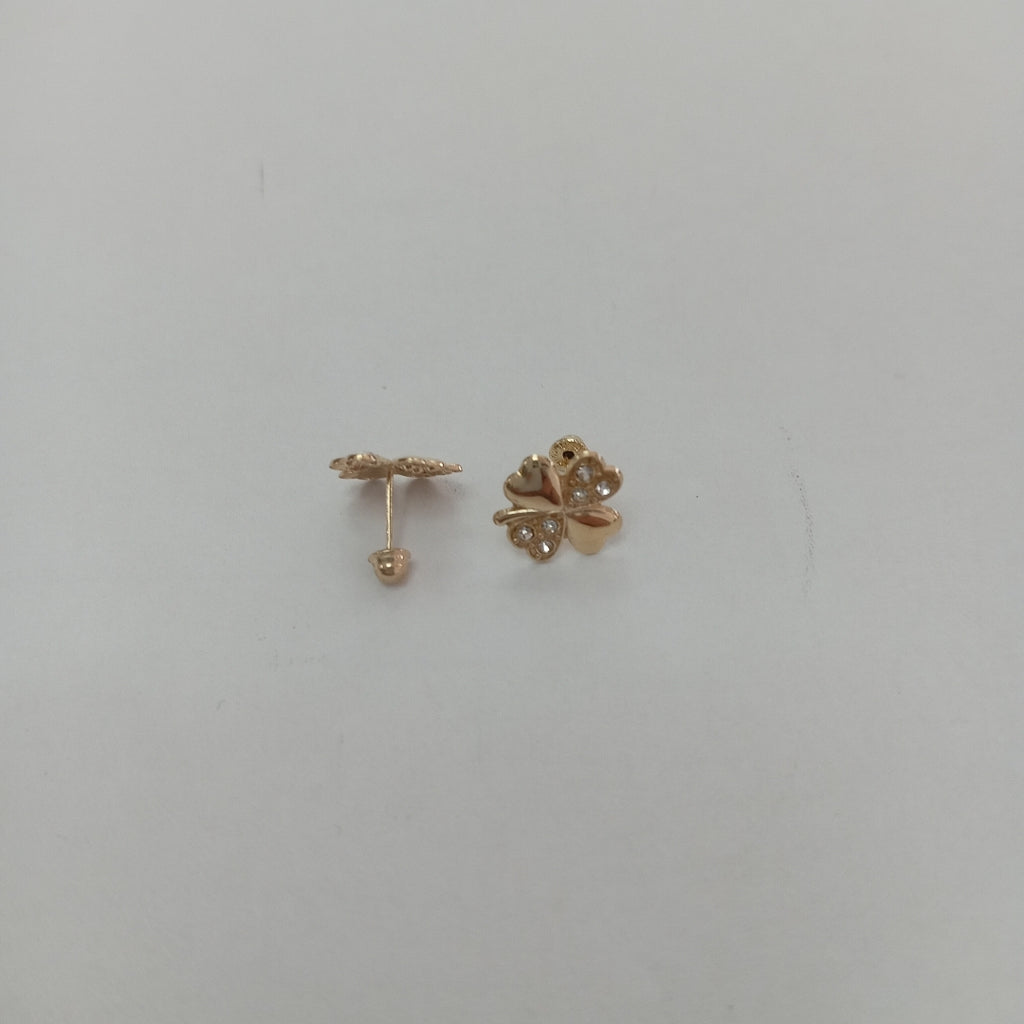 BROQUELES BROQUEL FIG TREBOL 14K 0.2851 GR (NUEVO)