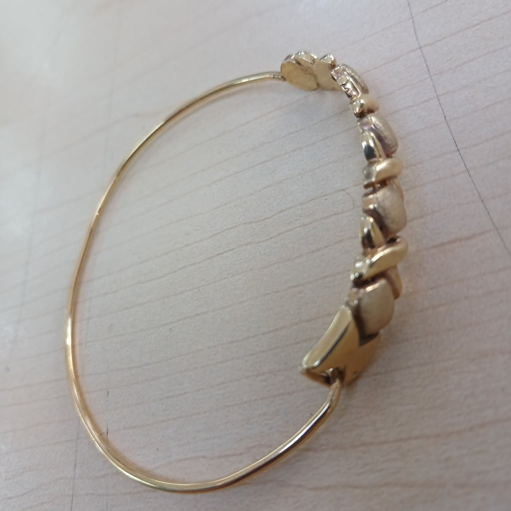 PULSERA RIGIDA ORO 14 K 7,40 GRMS (SEMINUEVO)