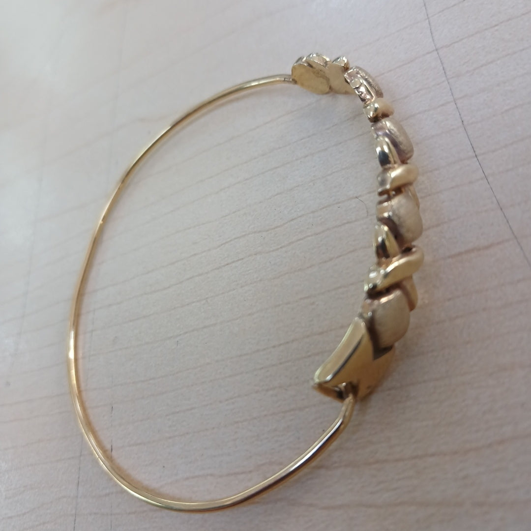PULSERA RIGIDA ORO 14 K 7,40 GRMS (SEMINUEVO)