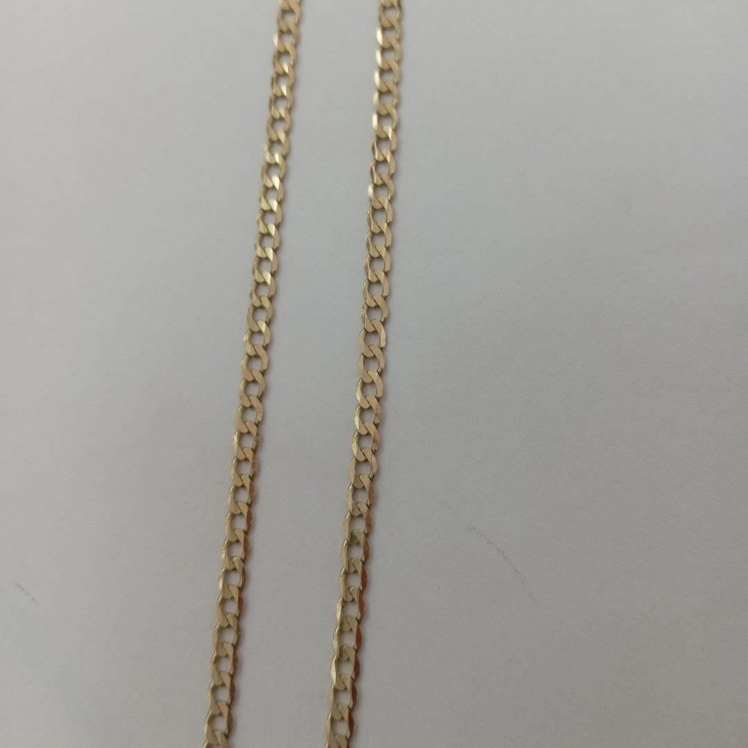 CADENA TEJIDO BARBADA 14K 60 CM 8.9 GR (NUEVO)