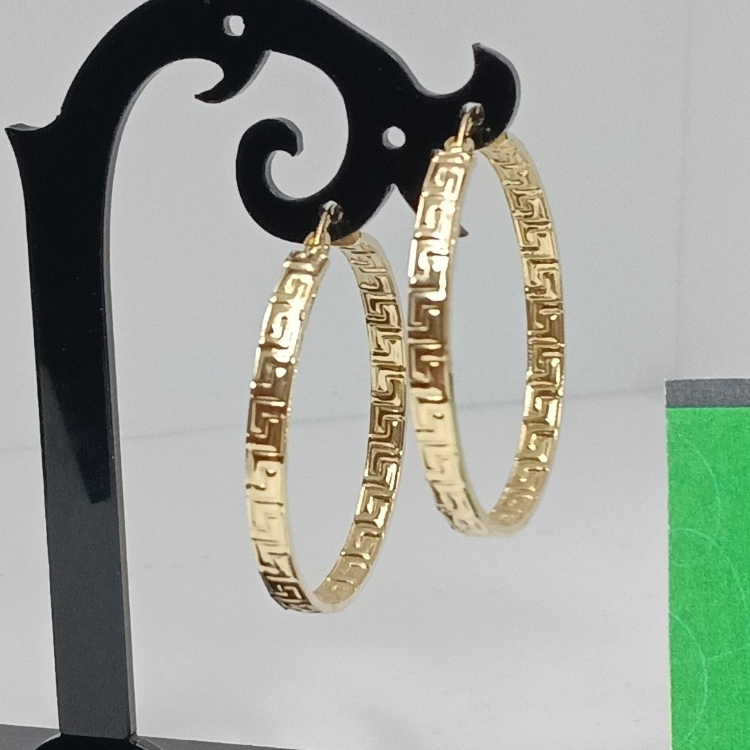 ARETES ARRACADAS FIG GRECAS 14K 3.1 GR (NUEVO)