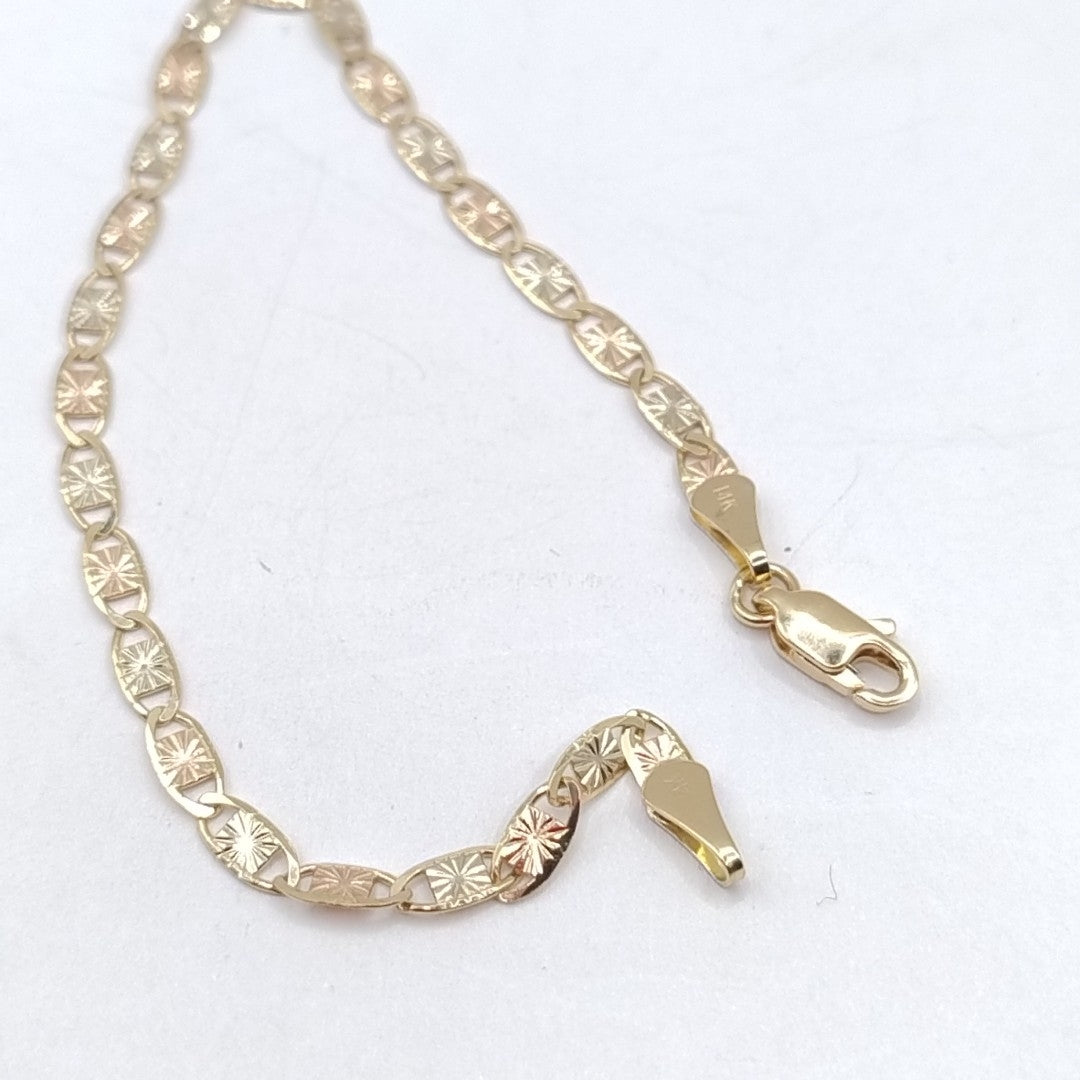 PULSERA GUCHI 14K 18 CM 3 GR (NUEVO)