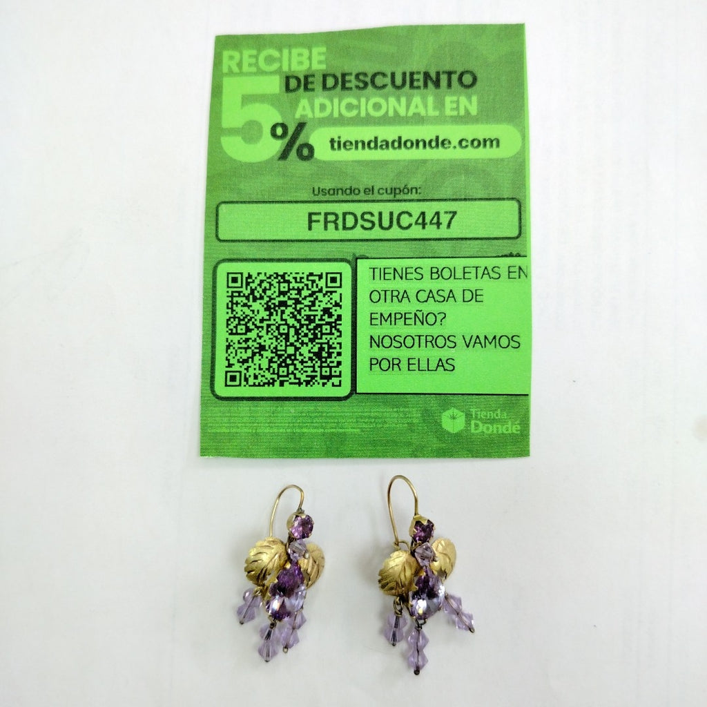ARETES PAR ORO 10 K 5.4 GRMS (SEMINUEVO)