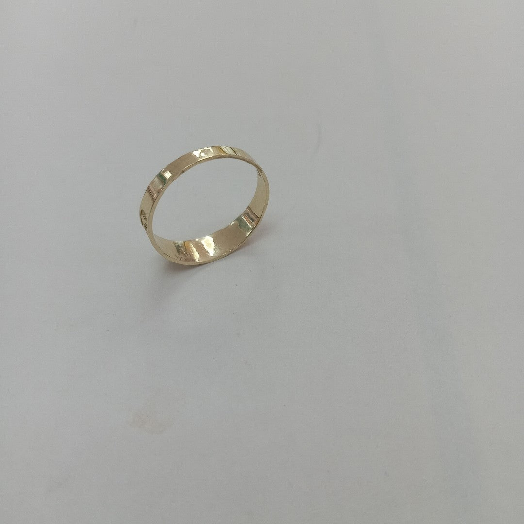 ANILLOS ARGOLLA DE LA SUERTE 10K TALLA 7 1.1 GR (NUEVO)