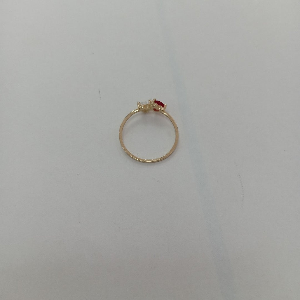 ANILLOS CON CIRCONIA T PIEDRA DE COLOR 14K TALLA 7 1 GR (NUEVO)