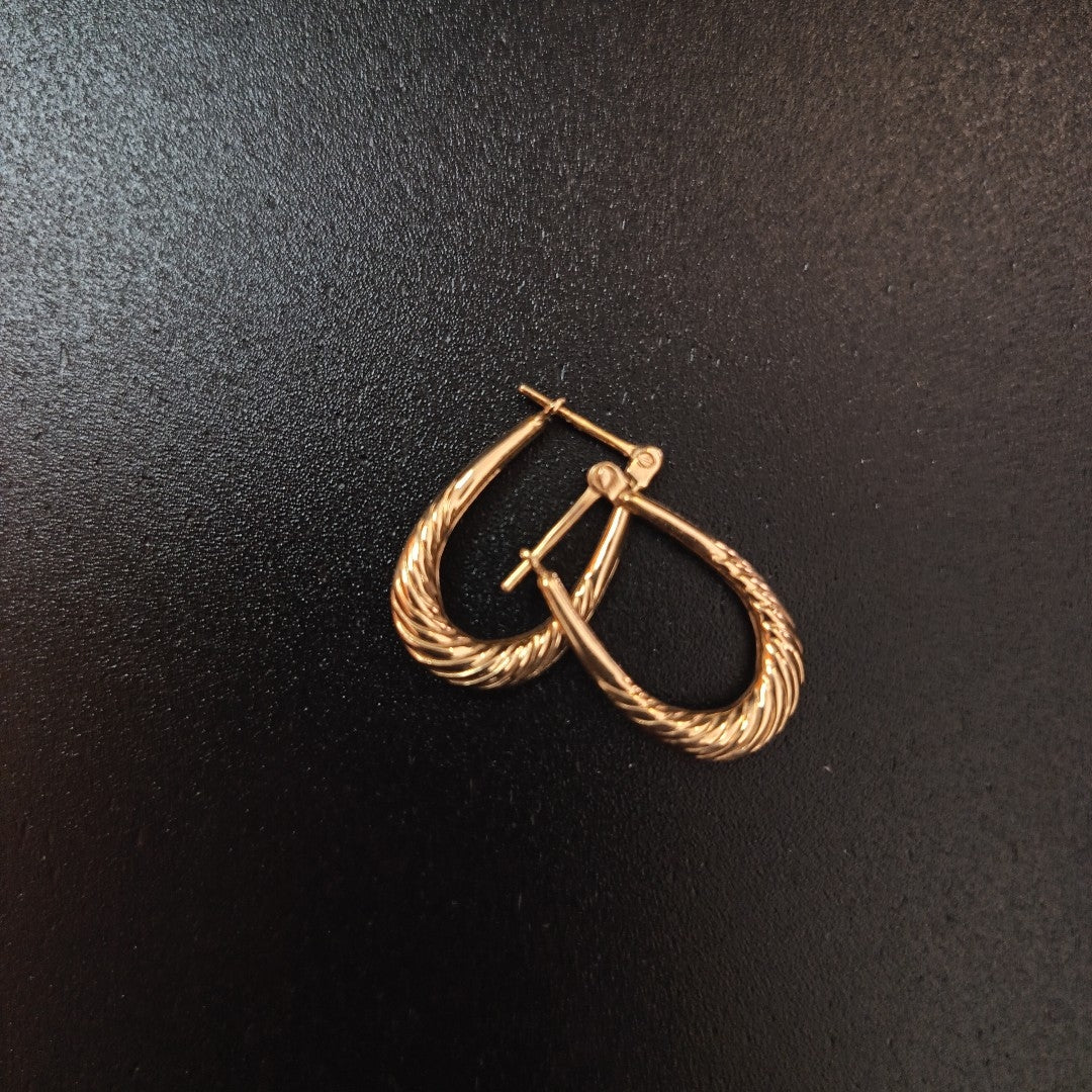 ARRACADAS PAR ORO 14 K 1.1 GRMS (SEMINUEVO)