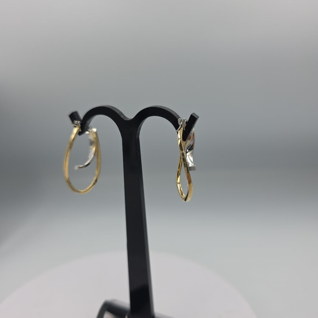ARRACADAS PAR ORO,ORO COMBINADO 14 K 1,70 GRMS (SEMINUEVO)