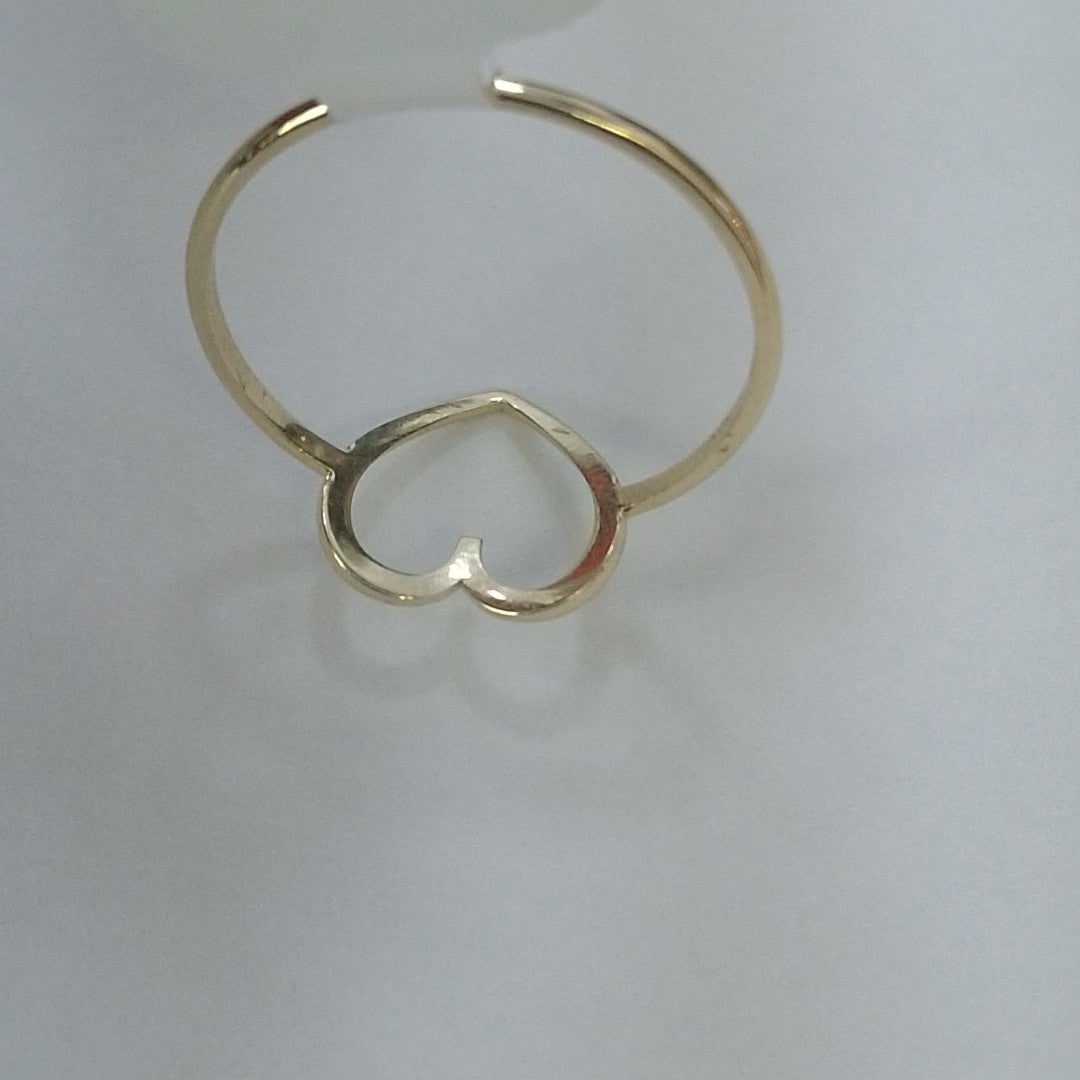 ANILLOS ANILLITO FIG CORAZON 10K TALLA 8 0.8 GR (NUEVO)