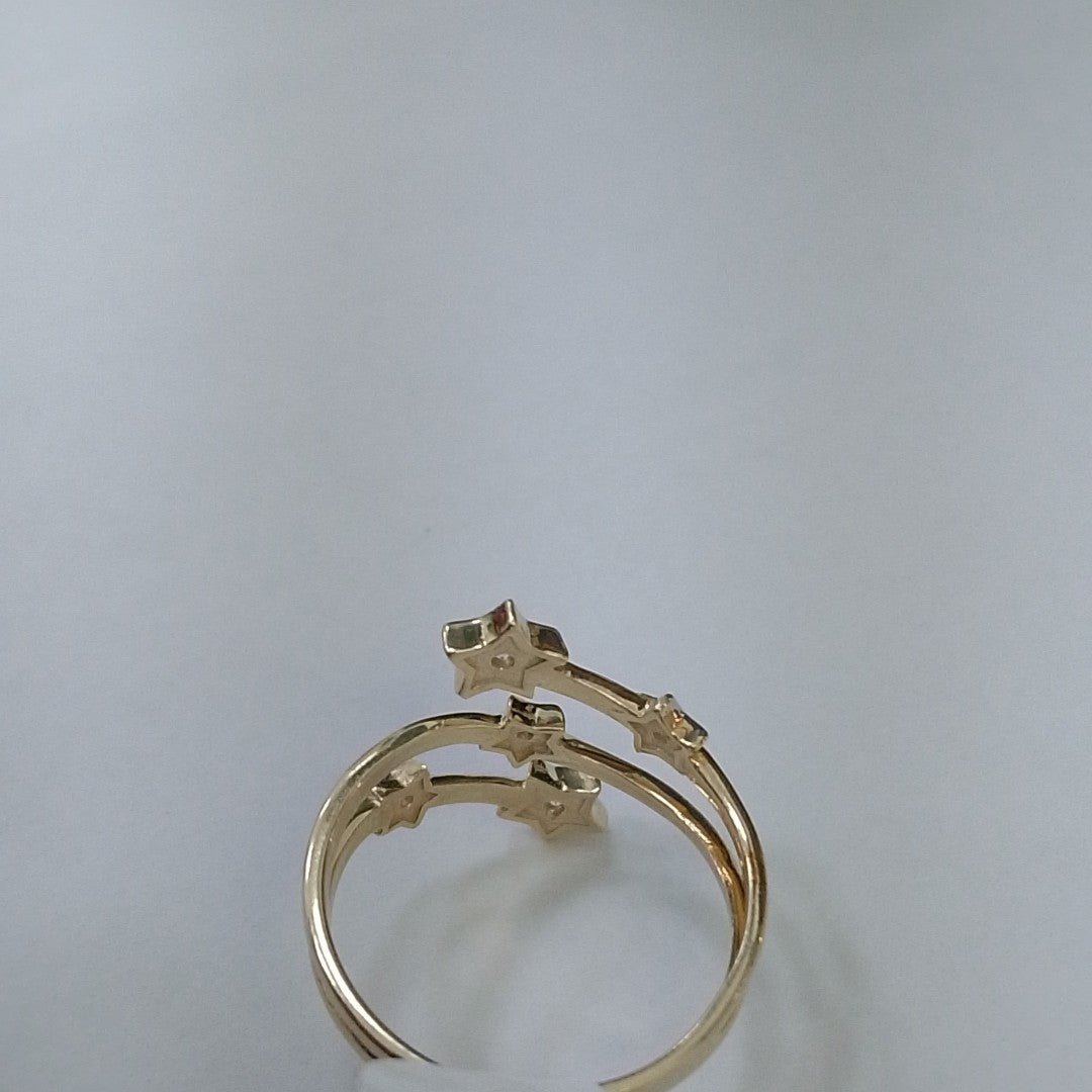 ANILLOS ANILLITO FIG ESTRELLA CON CIRCNIAS 10K TALLA 8 2.6 GR (NUEVO)