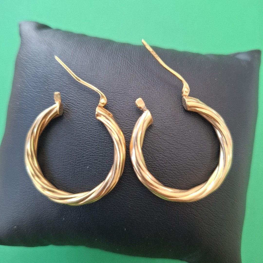 ARRACADAS PAR ORO 14 K 5,00 GRMS (SEMINUEVO)