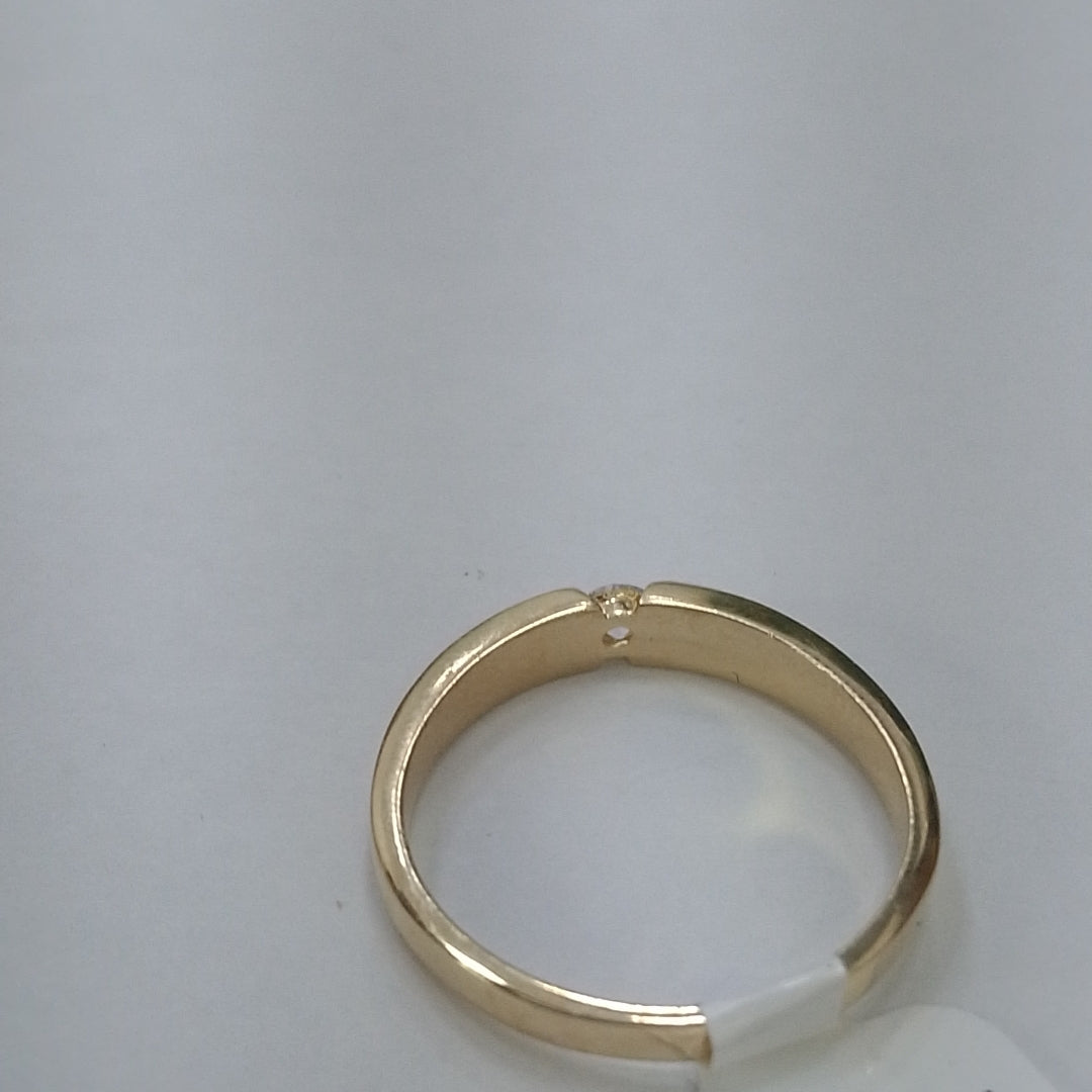 ANILLO ANILLITO SOLITARIO C CIRCONIA 14K 7 TALLA 2.7 GR (NUEVO)