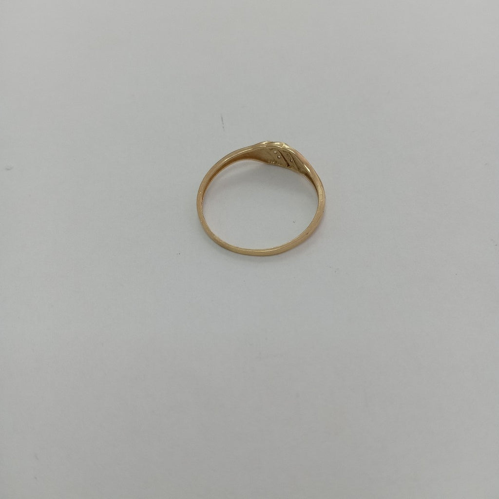 ANILLO ANILLITO C CIRCONIAS 14K 8.5 TALLA 1.2 GR (NUEVO)