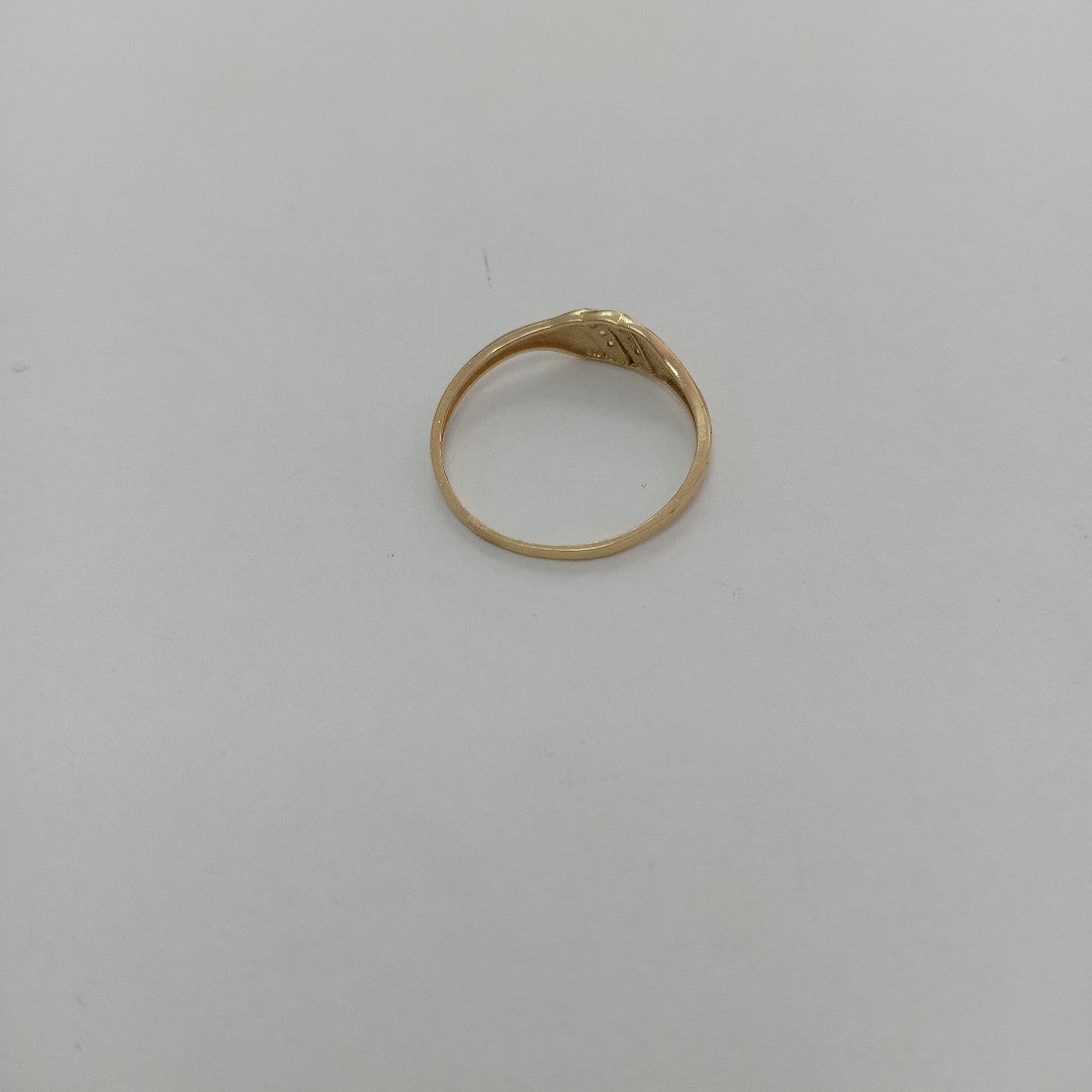 ANILLO ANILLITO C CIRCONIAS 14K 8.5 TALLA 1.2 GR (NUEVO)