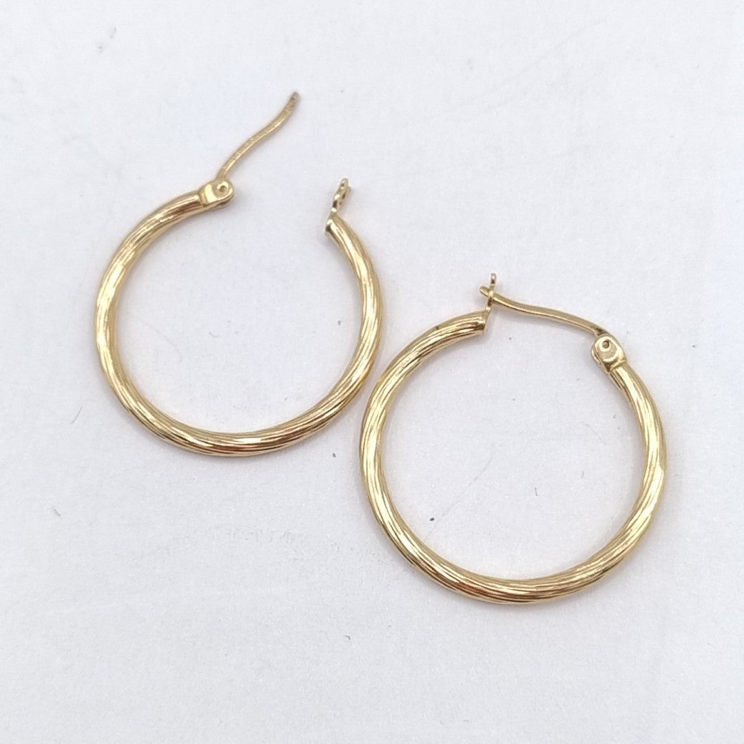 ARRACADAS PAR ORO 14 K 2.3 GRMS (SEMINUEVO)