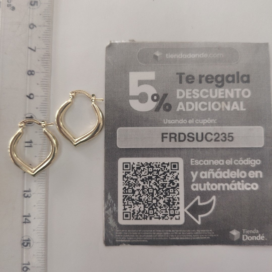 ARETES ARRACADAS 14K 2.1 GR (NUEVO)