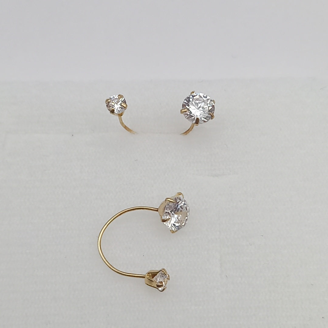 ARETES PAR ORO 10 K 0.7 GRMS (SEMINUEVO)