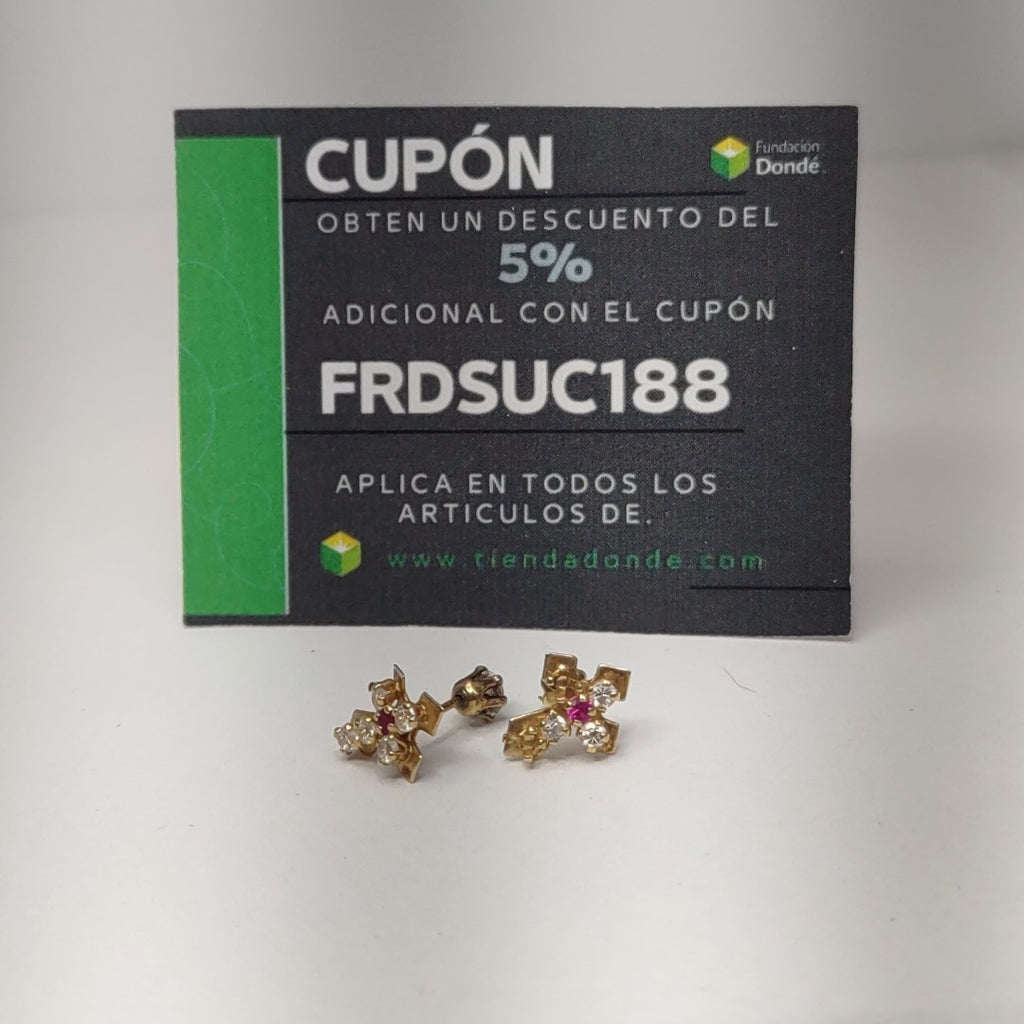 BROQUELES PAR ORO 10 K 0.8 GRMS (SEMINUEVO)