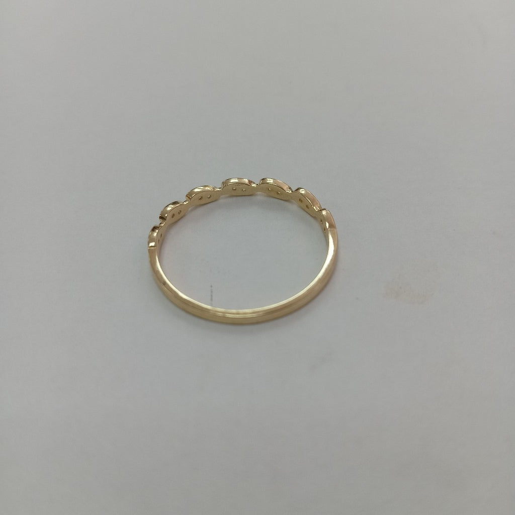 ANILLO ANILLITO FIG C CIRCONIAS 14K 9 TALLA 1.2 GR (NUEVO)