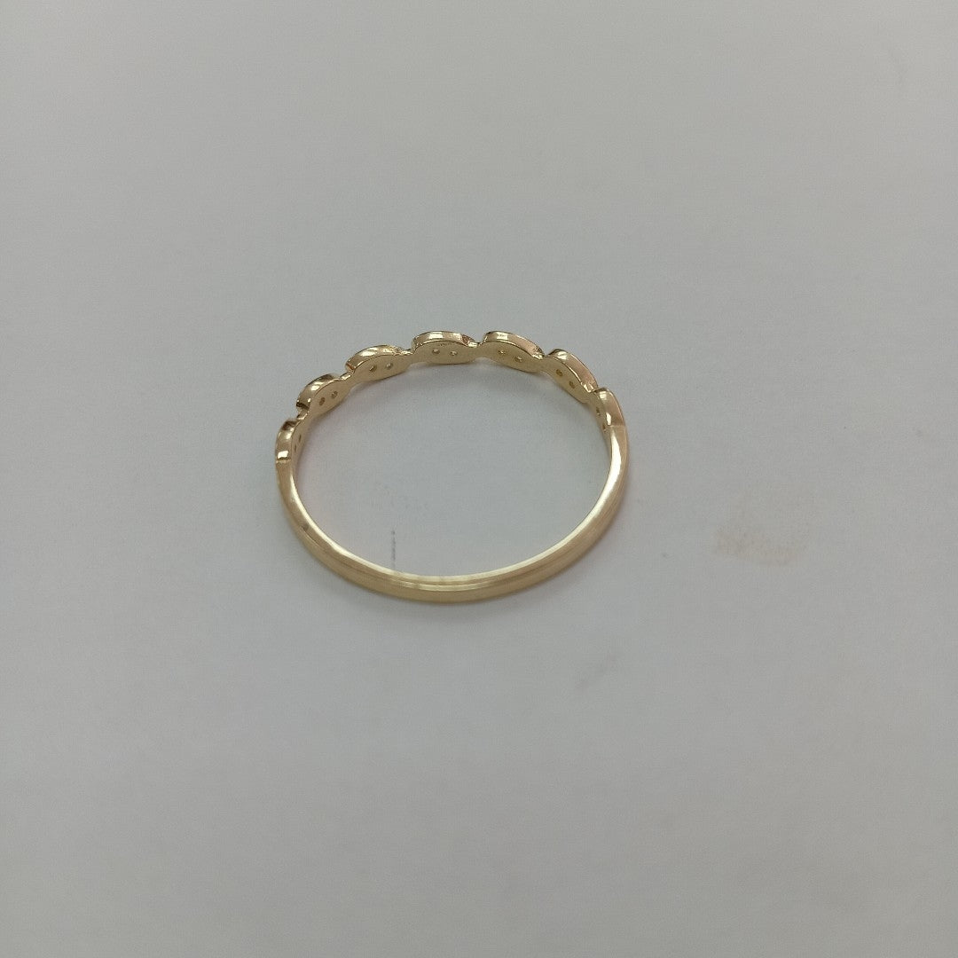 ANILLO ANILLITO FIG C CIRCONIAS 14K 9 TALLA 1.2 GR (NUEVO)