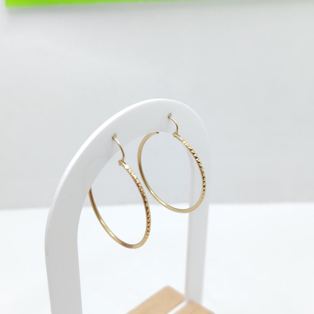 ARRACADAS PAR ORO 14 K 1.6 GRMS (SEMINUEVO)