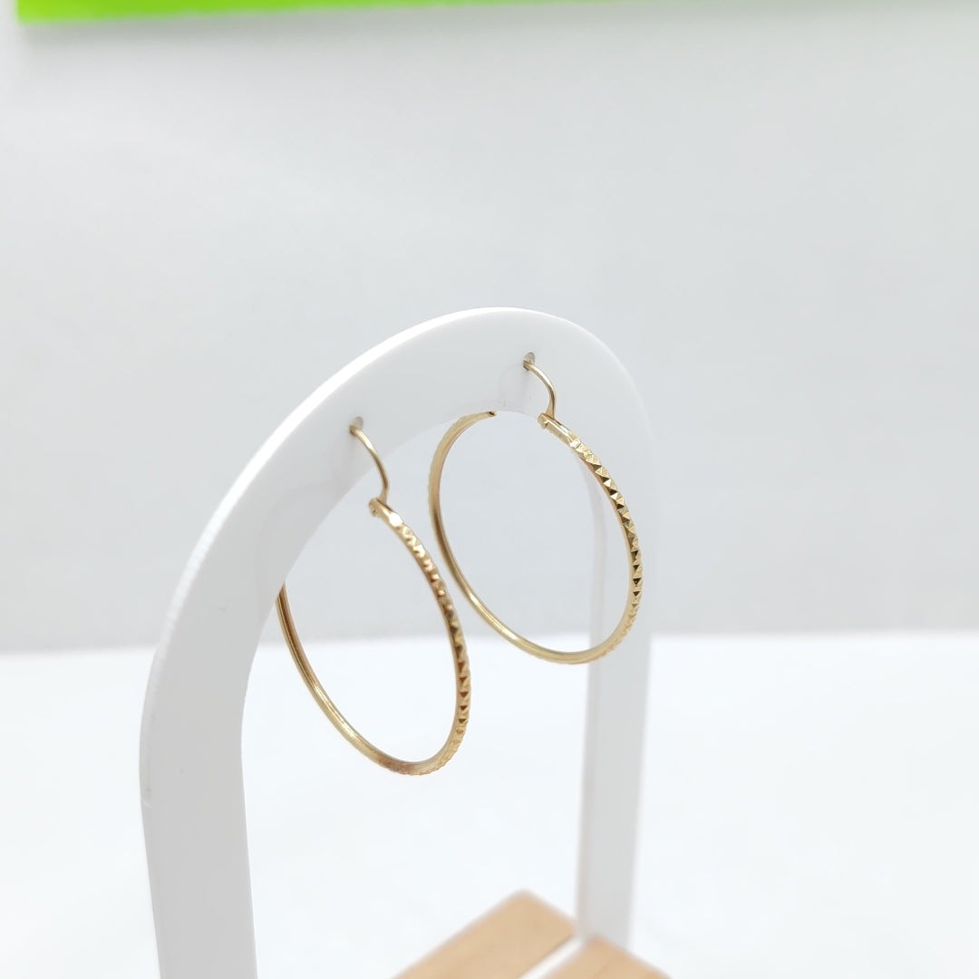 ARRACADAS PAR ORO 14 K 1.6 GRMS (SEMINUEVO)