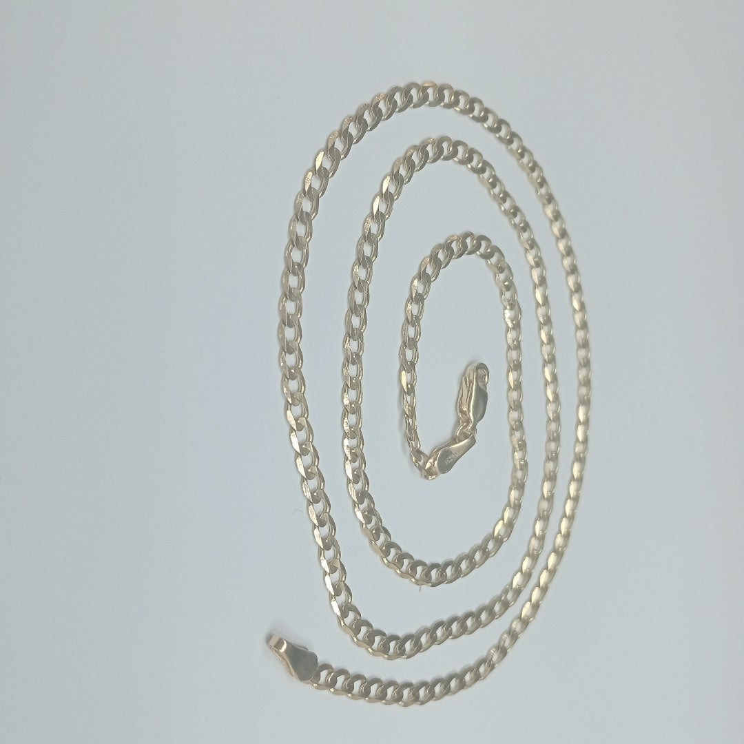 CADENA TEJIDO BARBADA 14K 55 CM 8.2 GR (NUEVO)
