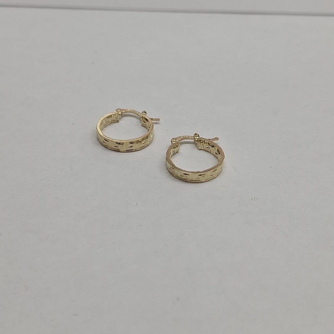 ARETES ARRACADAS FIG GRECAS 14K 1.8 GR (NUEVO)