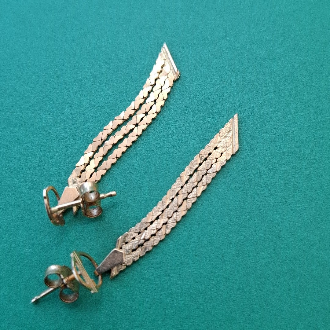 ARETES PAR ORO 14 K 1,80 GRMS (SEMINUEVO)
