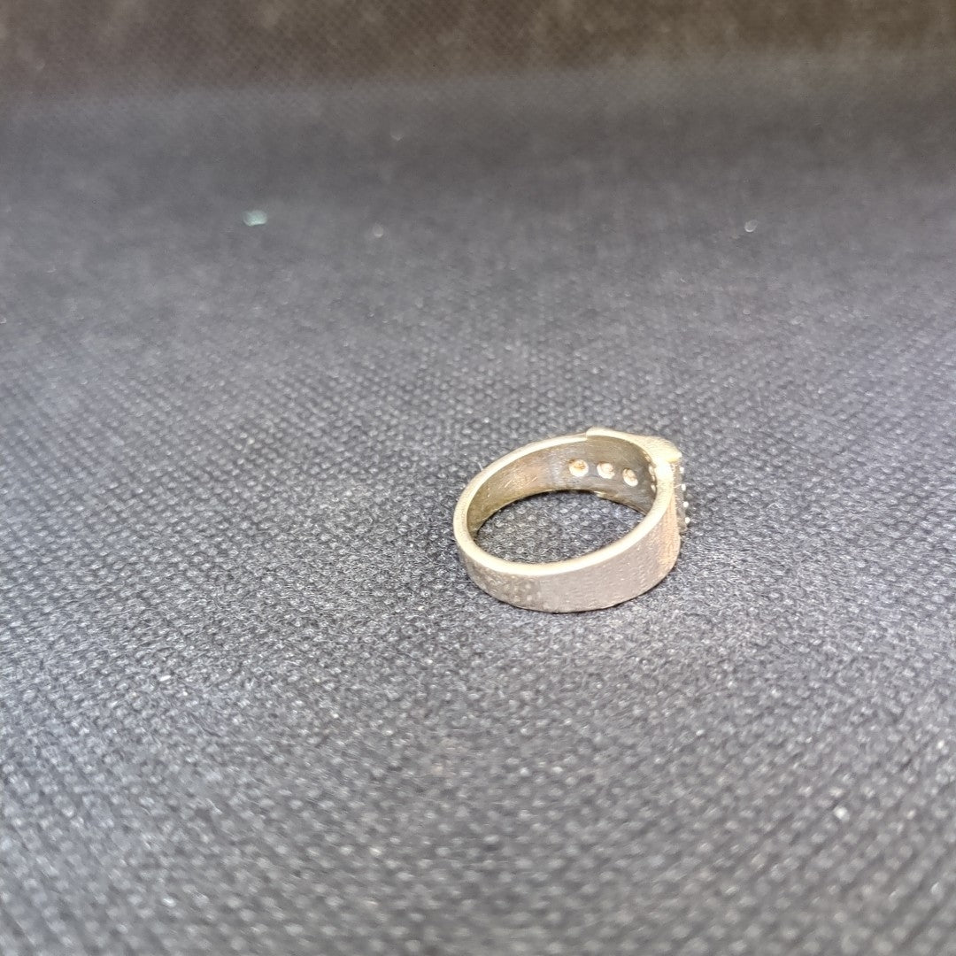 ANILLO ORO BLANCO 10 K 5,60 GRMS (SEMINUEVO)