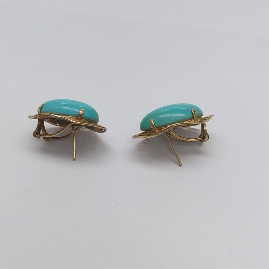 ARETES PAR ORO 14 K 7,00 GRMS (SEMINUEVO)