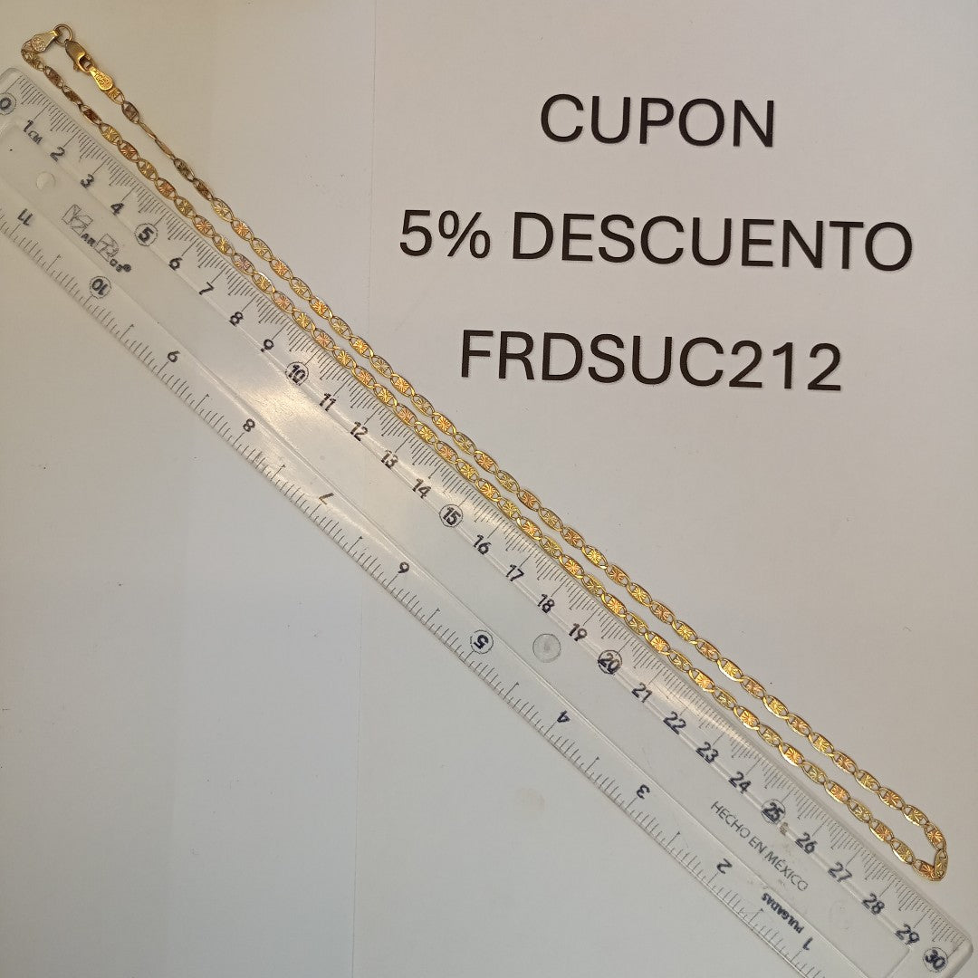 CADENA ORO 10 K 6.3 GRMS (SEMINUEVO)