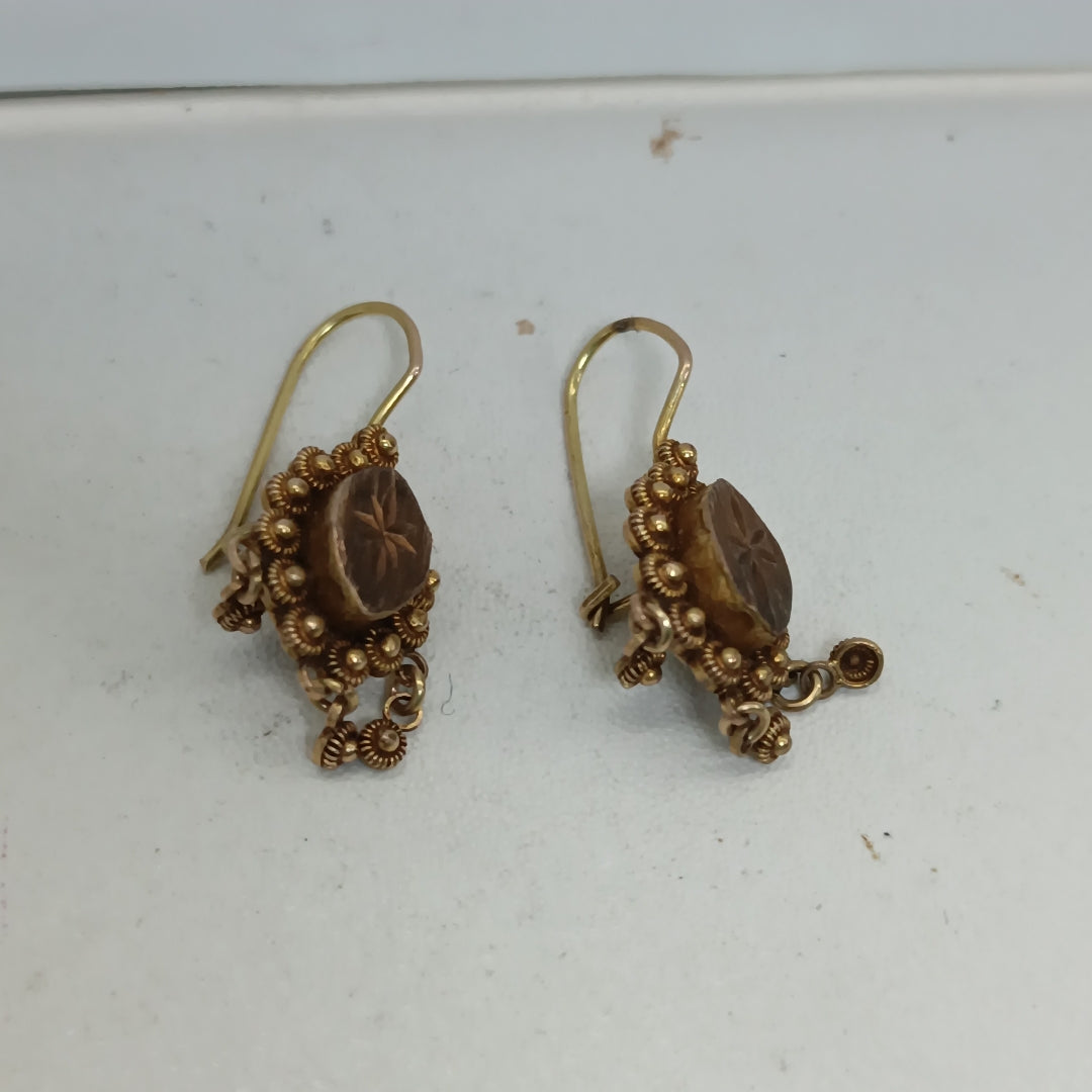 ARETES PAR ORO 8 K 3,20 GRMS (SEMINUEVO)