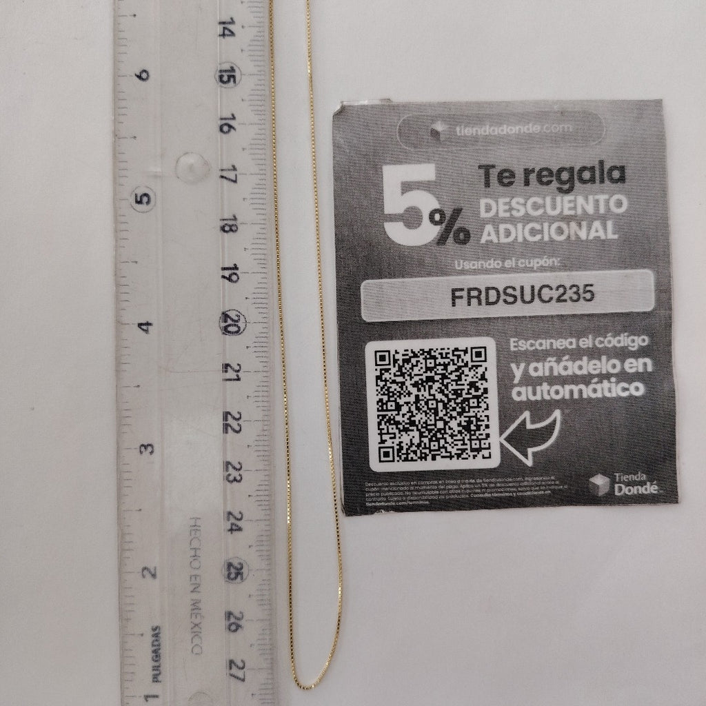 CADENA VENECIANO 14K 55 CM 1.8 GR (NUEVO)