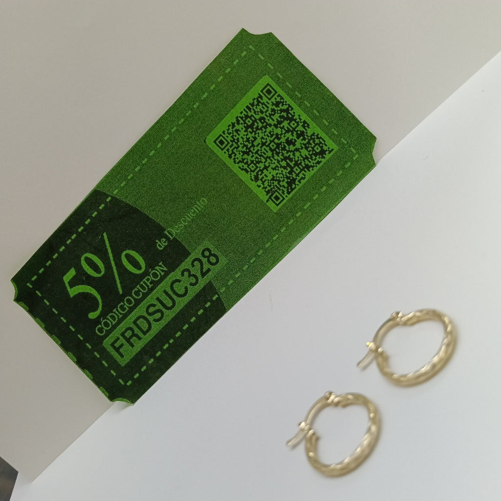 ARETES ARRACADAS TRENZADAS 14K 18 1.6 GR (NUEVO)