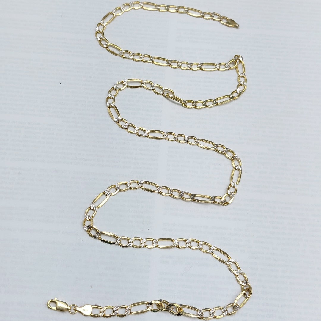 CADENA ORO,RODIADO 14 K 9,50 GRMS (SEMINUEVO)