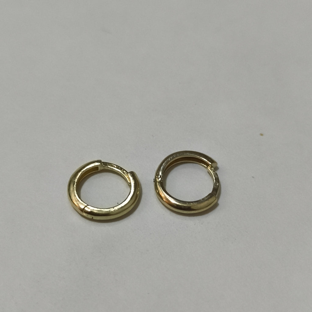 ARETES ARRACADAS LISAS 10K 1.2 GR (NUEVO)