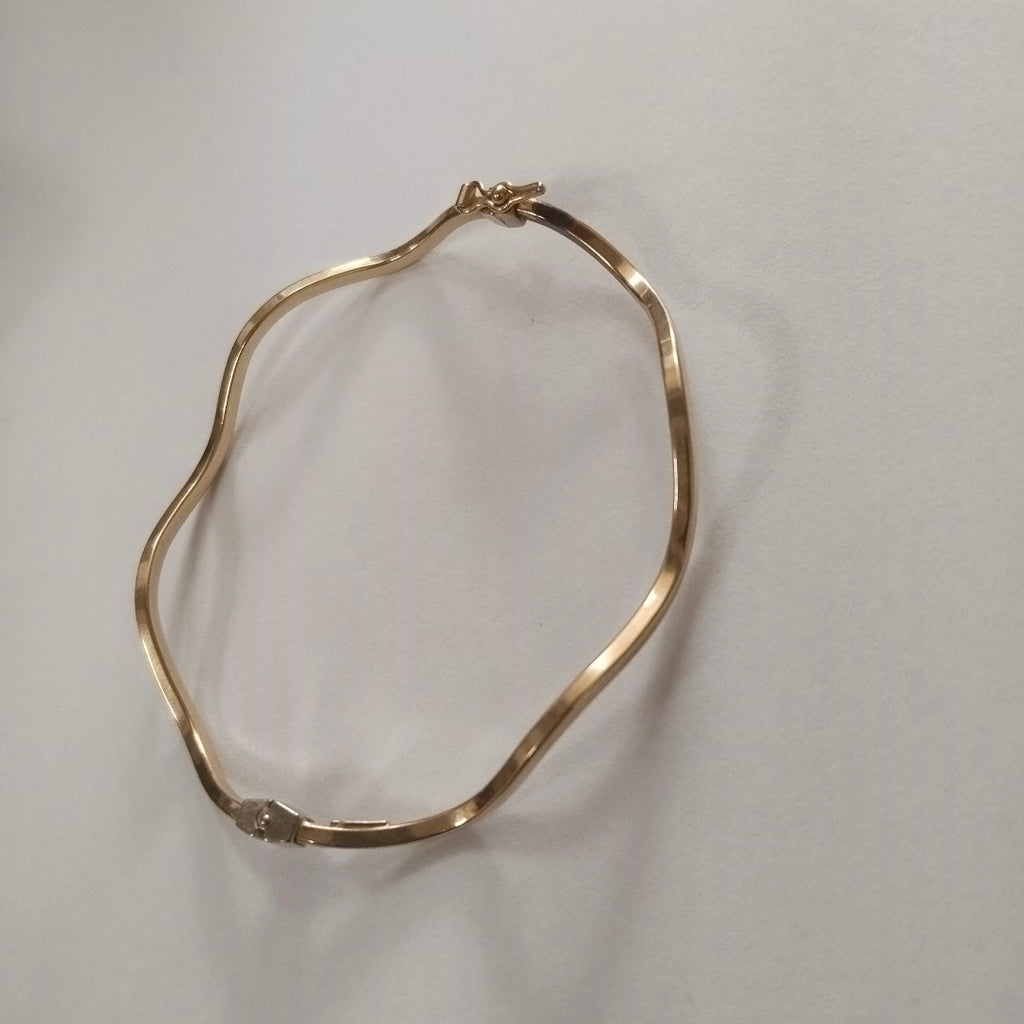 PULSERA RIGIDA ORO 14 K 3.2 GRMS (SEMINUEVO)
