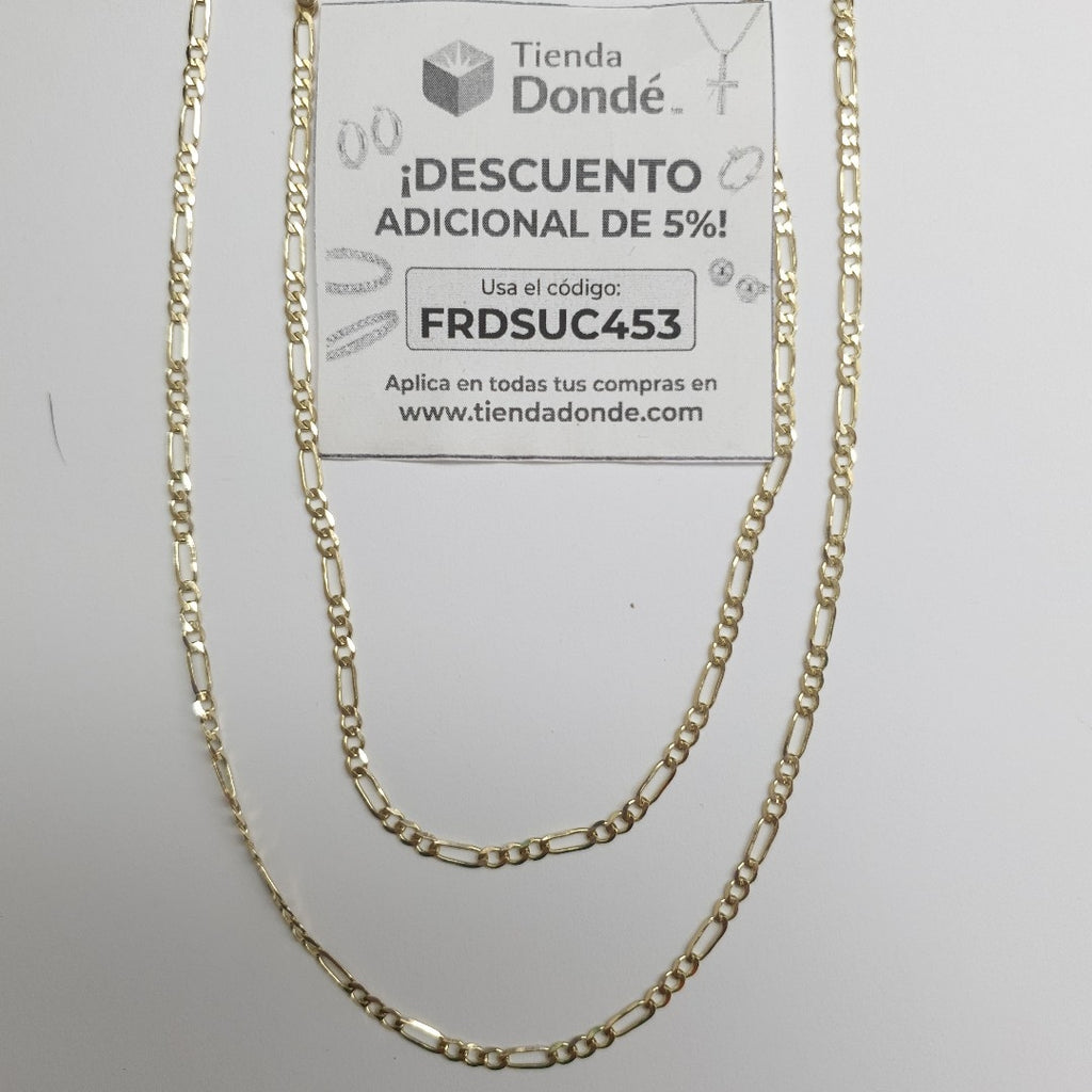 CADENA 3X1 14K 60 CM 5.4 GR (NUEVO)