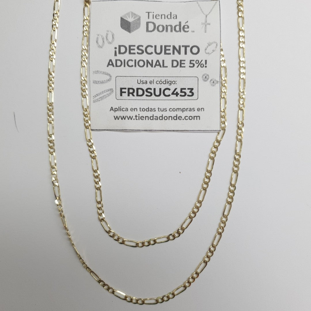CADENA 3X1 14K 60 CM 5.4 GR (NUEVO)