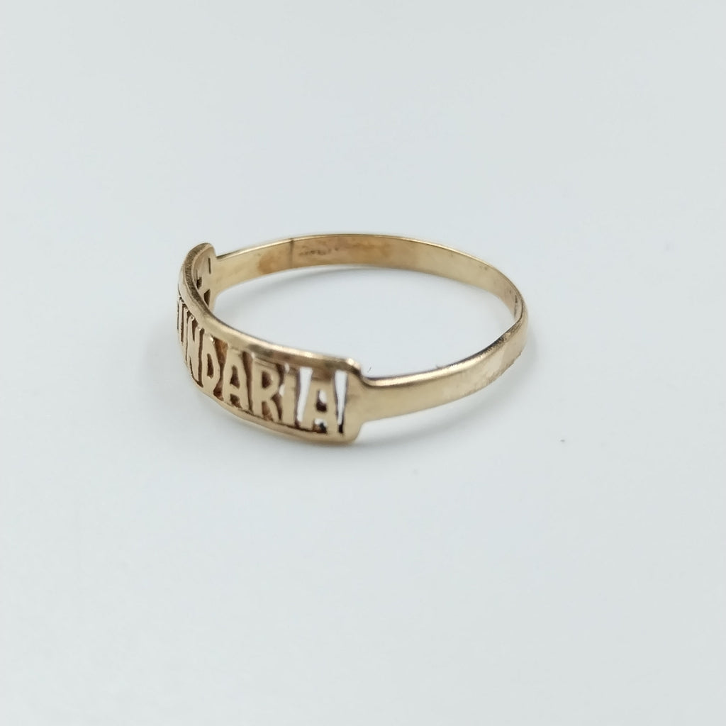 ANILLO DE GRADUACIÓN ORO 10 K 0.8 GRMS (SEMINUEVO)