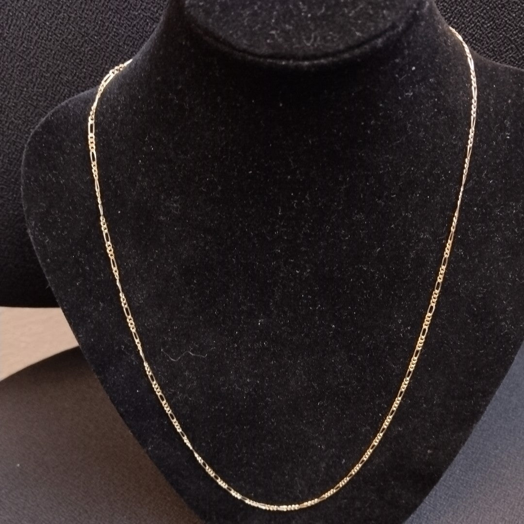 CADENAS TEJIDO 3X1 ORO 10K 55 CM 3.2 GR (NUEVO)