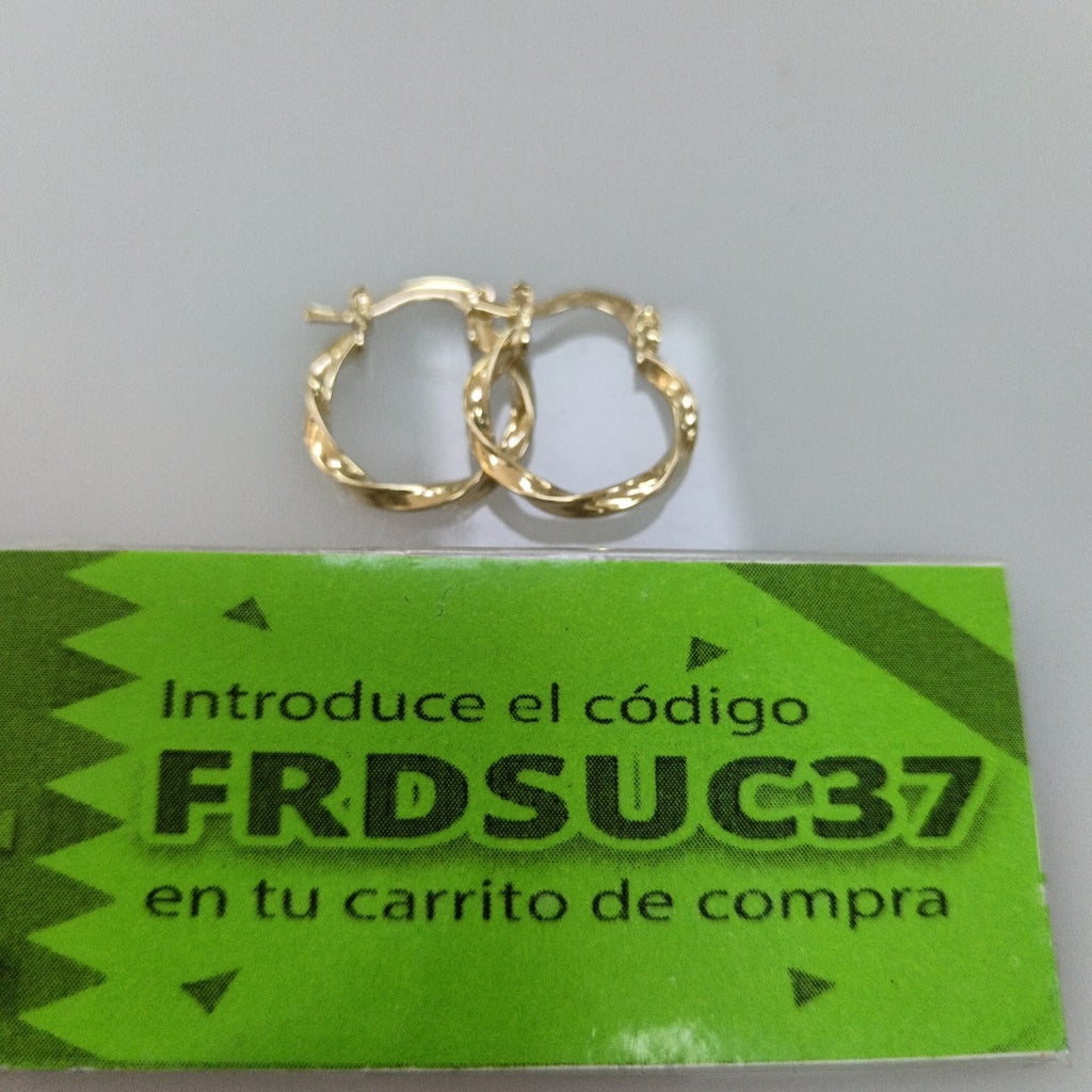 ARETES ARRACADAS TORZAL 14K 1.1 GR (NUEVO)
