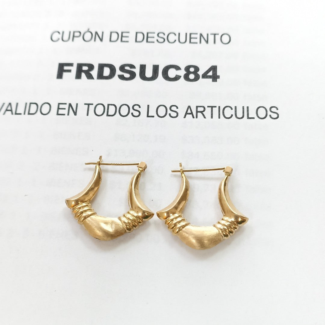 ARETES PAR ORO 14 K 2,30 GRMS (SEMINUEVO)