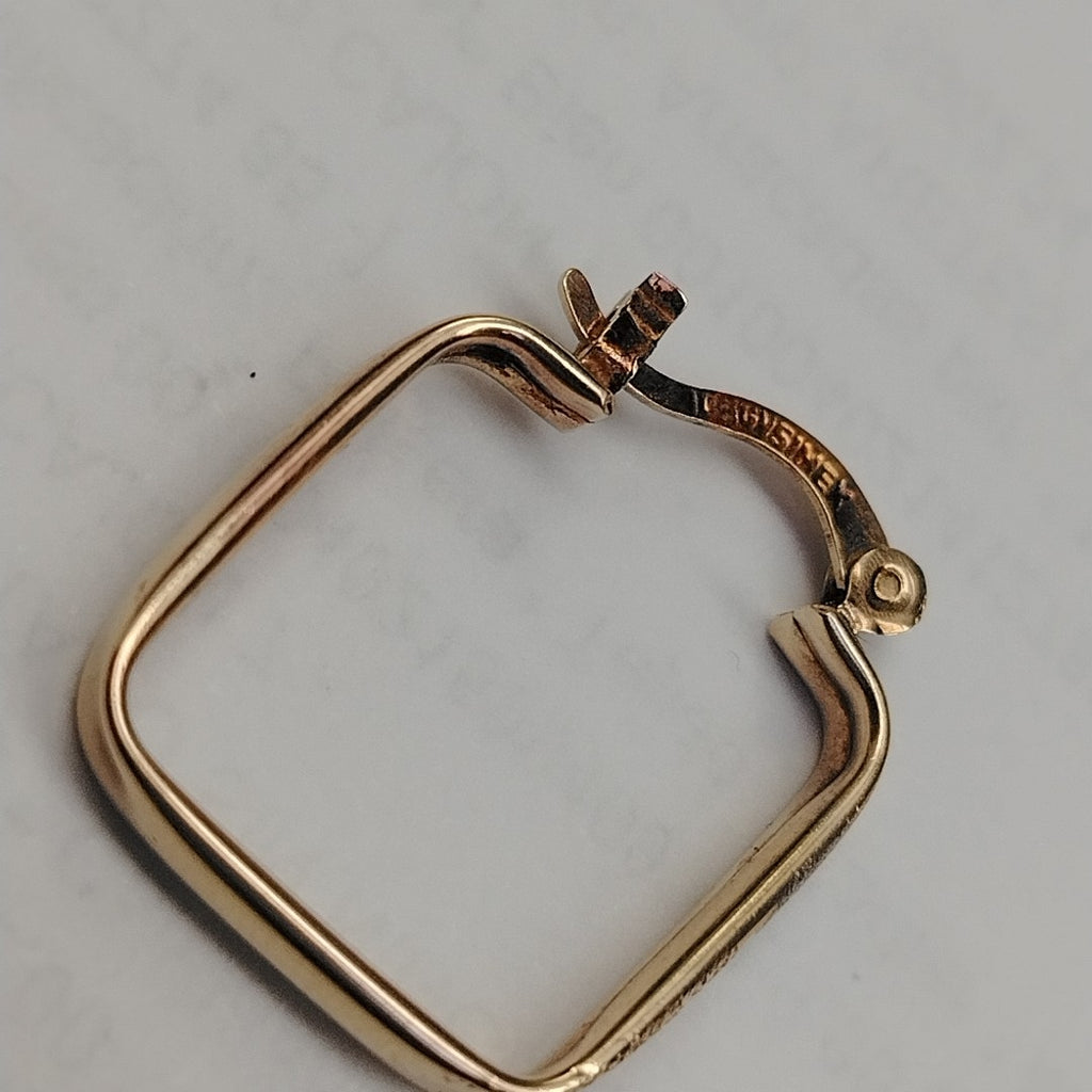 ARRACADAS PAR ORO, RODIADO 14 K 2.3 GRMS (SEMINUEVO)