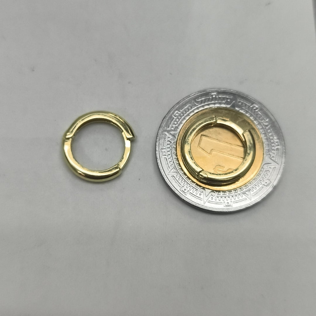 ARETES ARRACADAS LISAS 10K 1.2 GR (NUEVO)