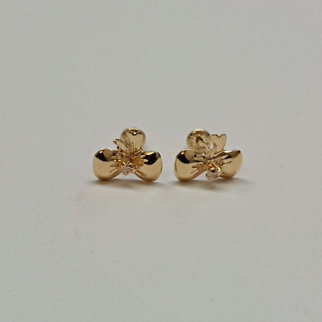BROQUELES BROQUEL FIG MOÑO C CIRCONIA 14K 0.2441 GR (NUEVO)