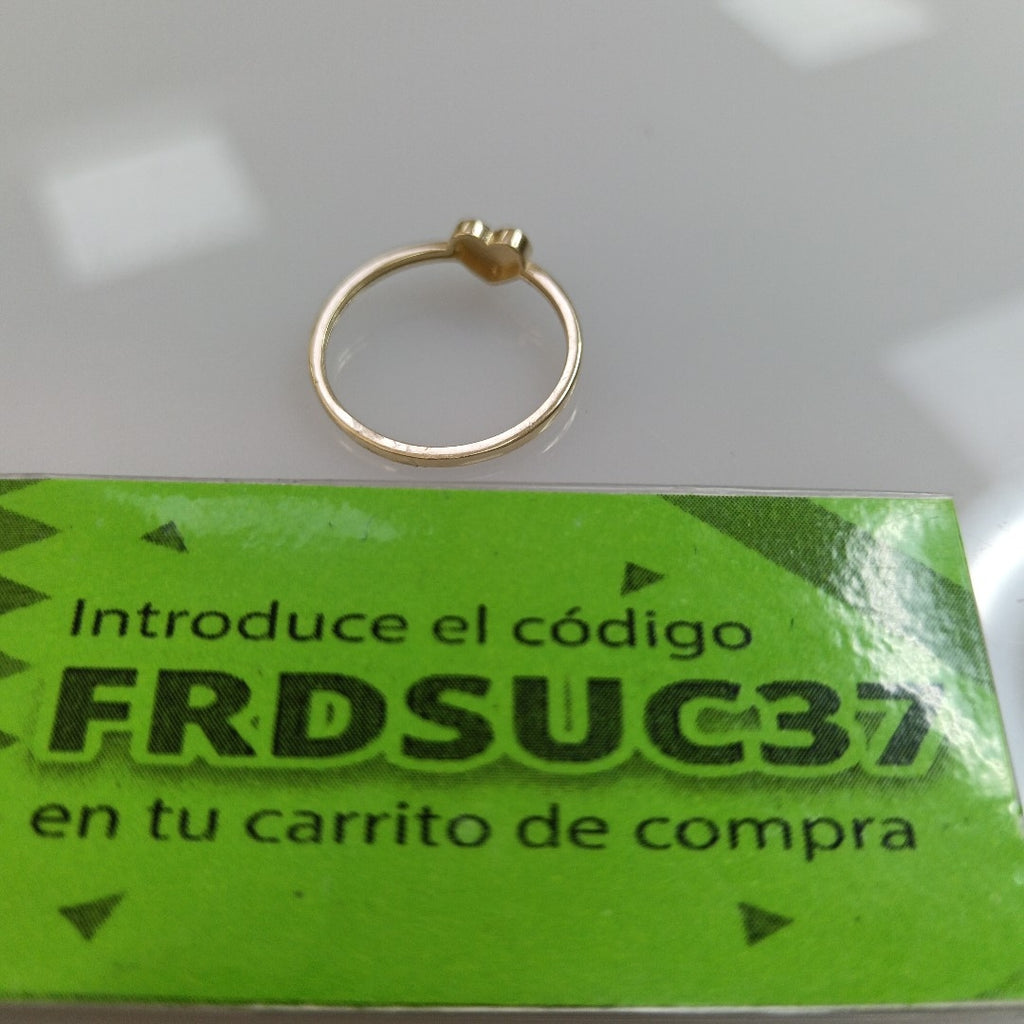 ANILLOS ANILLITO FIG CORAZON 10K TALLA 7 1.1 GR (NUEVO)
