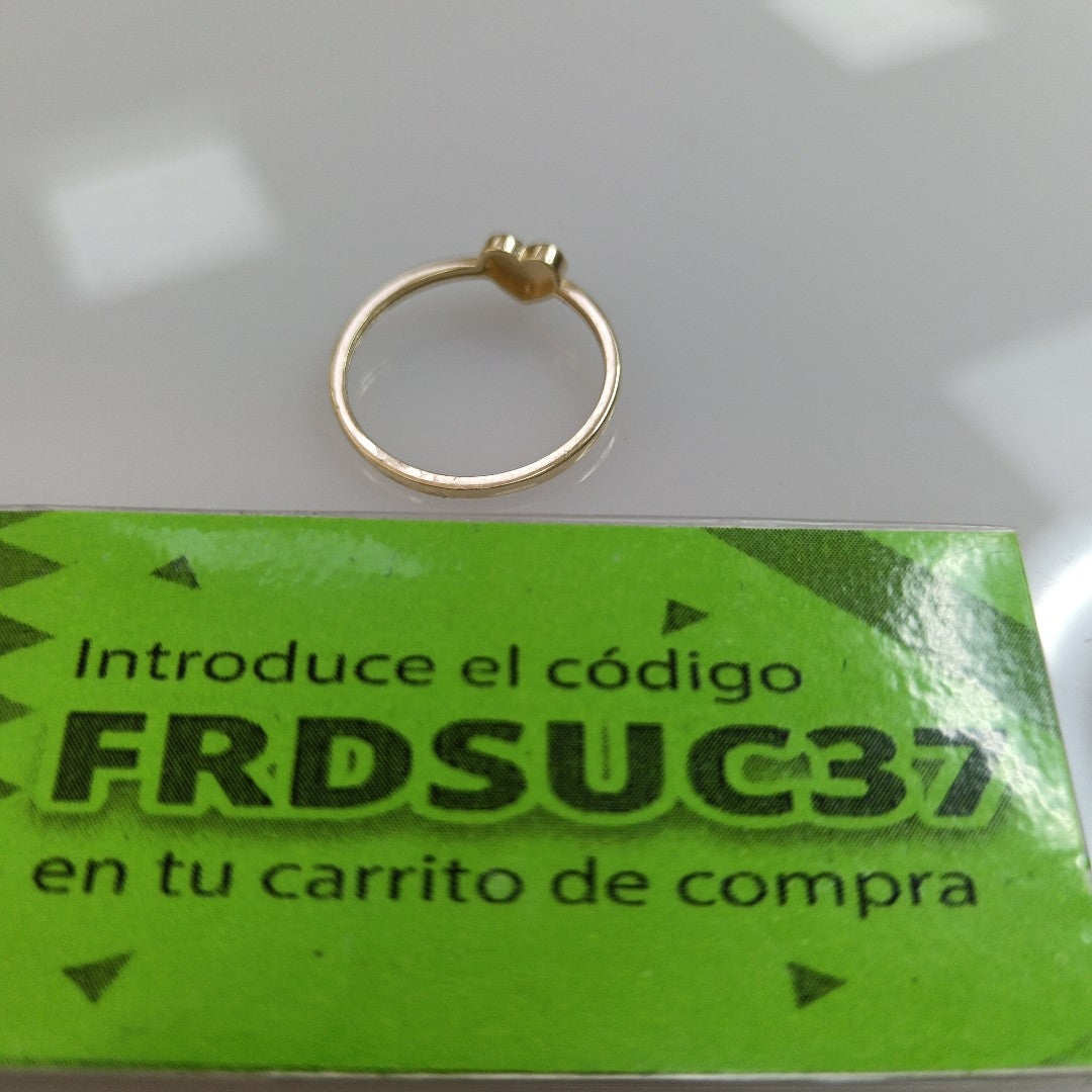ANILLOS ANILLITO FIG CORAZON 10K TALLA 7 1.1 GR (NUEVO)