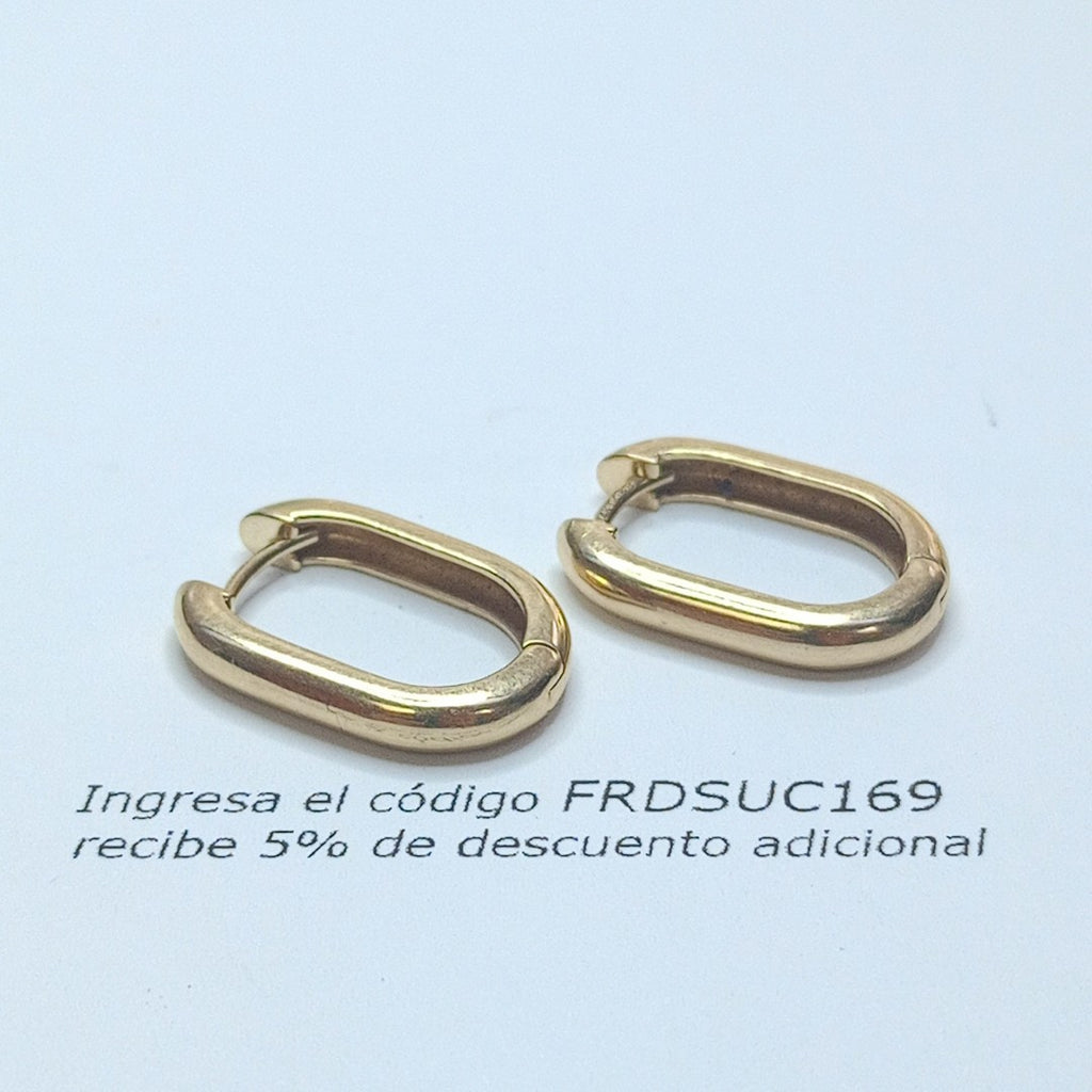 ARETES PAR ORO 14 K 3,90 GRMS (SEMINUEVO)