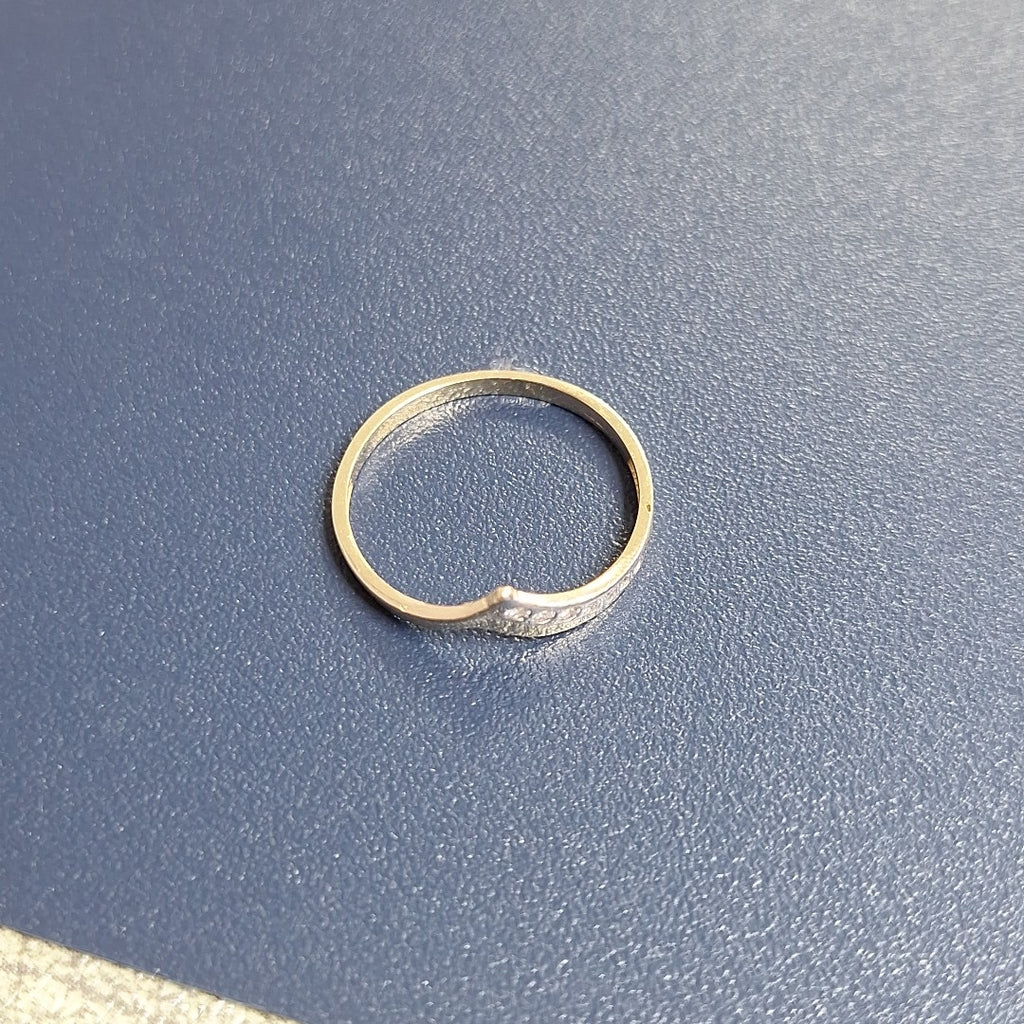 ANILLOS CON CIRCONIAS 14K TALLA 7 1 GR (NUEVO)